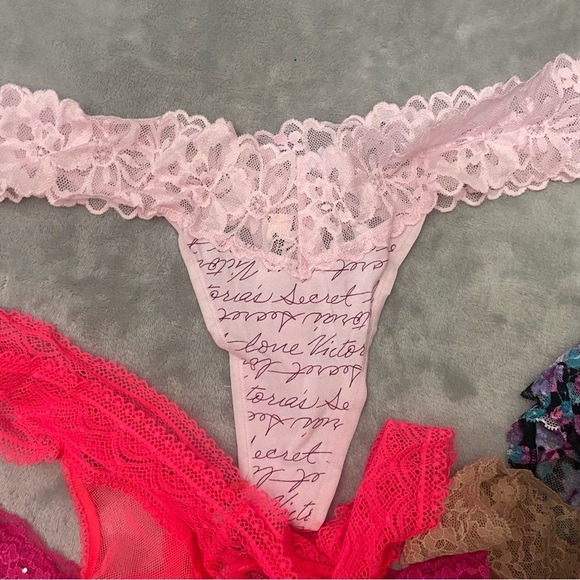 New! Victoria’s Secret 6 panty bundle sexy mesh thong 10396 - Picture 3 of 8